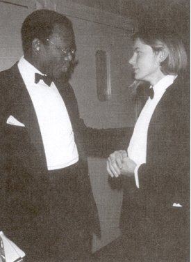 With Sidney Poitier
