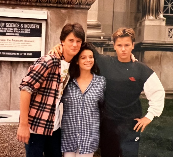 With Matthew Perry and Meredith Salenger. Shared by Meredith
