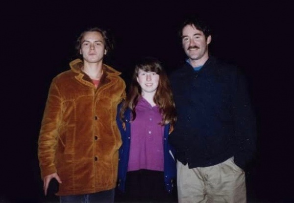 With fan Valerie Forsythe and Kevin Kline in 1989
