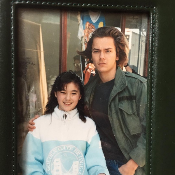 With fan Paula at Tacoma, Washington in 1989

