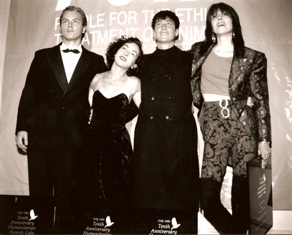 With Jane Wiedlin, k. d. lang and Chrissie Hynde
