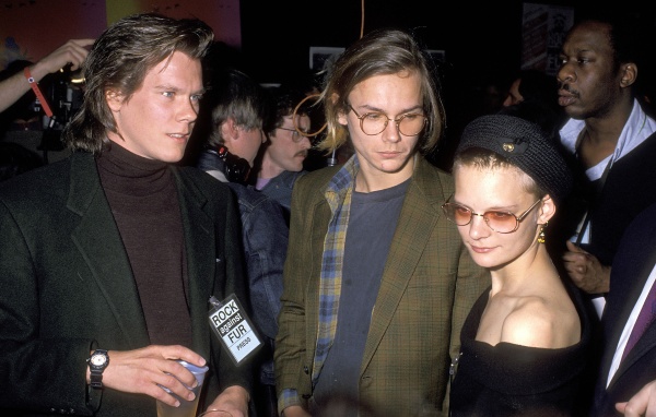 With Kevin Bacon and Martha Plimpton
