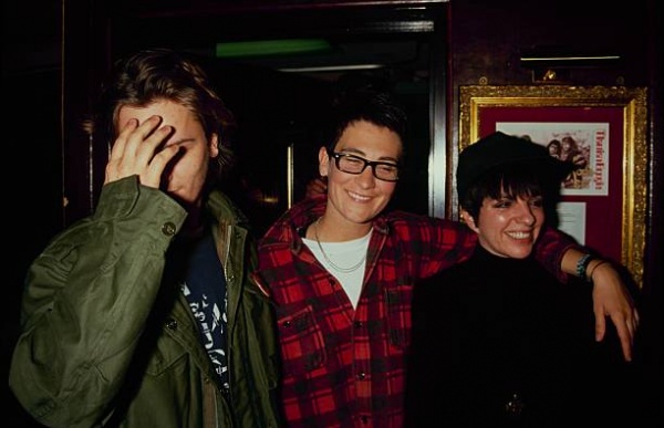 With k.d. lang and Liza Minnelli
