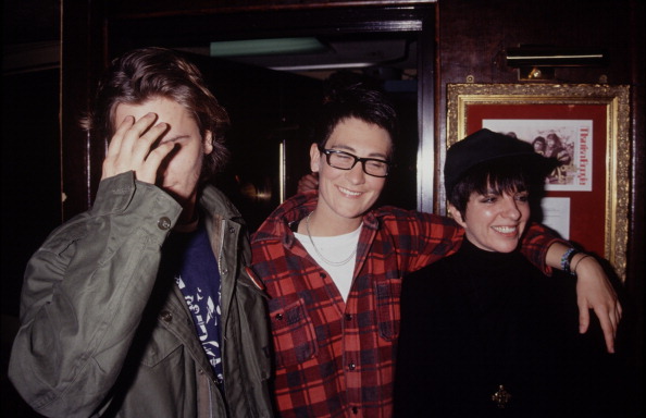 With k.d. lang and Liza Minnelli
